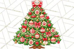 Multi Themed Christmas Trees Clipart PNG Product Image 4
