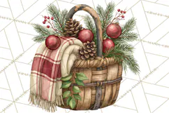 Vintage Farmhouse Christmas Decor PNG Product Image 4
