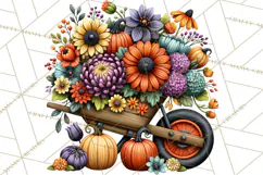Halloween Floral Clipart PNG Spooky Flowers Images Product Image 4