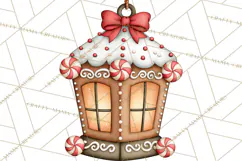 Downtown Gingerbread Town Accessories Clipart PNG Product Image 4