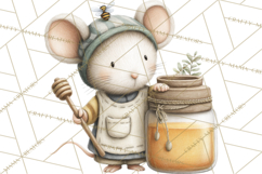 Mischievous Mouse Occupation Clipart PNG Product Image 3