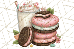 Milk Cookies Candy Chocolate Dessert Clipart PNG Product Image 3
