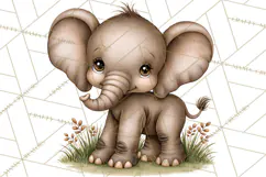 Safari Clipart African Animals Watercolor PNG Product Image 5