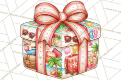 Multi Christmas Gifts Clipart PNG, Themed Wrapped Presents Product Image 3
