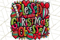 Whimsical Christmas Shirt Graphic PNG Holiday Doodle Quote Product Image 3