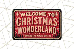 Vintage Christmas Signs Clipart PNG Product Image 3