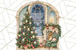 Christmas Through The Window PNG Clipart Product Image 3