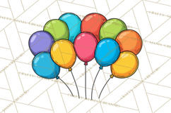 Birthday Party Clipart PNG Graphics, Birthday PNG Product Image 2