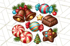 Cocoa Christmas Clipart, Chocolate Coffee Holiday PNG Product Image 4