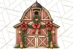 Western Christmas Clipart PNG, Cowboy Christmas, Rustic Product Image 3