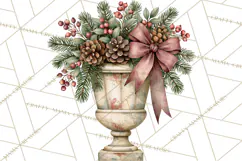 Vintage Farmhouse Christmas Decor PNG Product Image 5