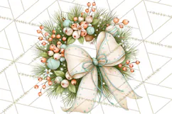 Christmas Mouse Clipart, Pastel Holiday Mice PNG, Nursery Product Image 5