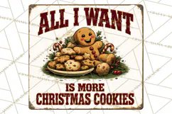 Vintage Christmas Metal Sign Clipart, Funny, Inspirational Product Image 5