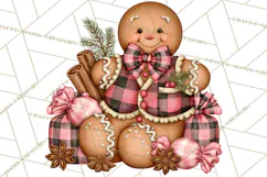 Buffalo Plaid Christmas PNG Clipart Product Image 5