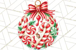 Multi Themed Christmas Ornament Clipart PNG Product Image 5