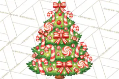 Multi Themed Christmas Trees Clipart PNG Product Image 5