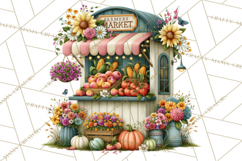 Small Town Summer Clipart PNG Scenes Product Image 5