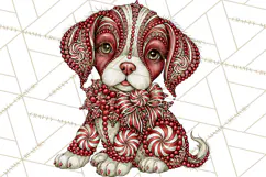 Whimsical Peppermint Animal PNG Christmas Clipart Product Image 5