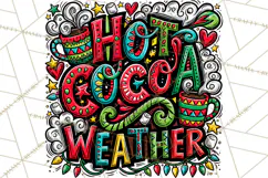 Whimsical Christmas Shirt Graphic PNG Holiday Doodle Quote Product Image 5