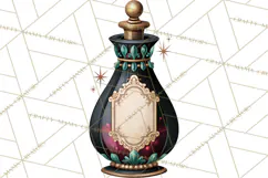 Vintage Witch Apothecary Clipart PNG, Halloween Magic Product Image 5