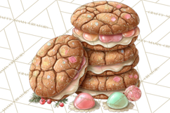 Milk Cookies Candy Chocolate Dessert Clipart PNG Product Image 4