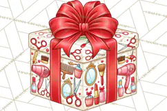 Multi Christmas Gifts Clipart PNG, Themed Wrapped Presents Product Image 5