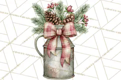 Vintage Farmhouse Christmas Decor PNG Product Image 2