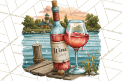 Lake Life Booze Clipart PNG Product Image 2