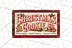 Vintage Christmas Signs Clipart PNG Product Image 2