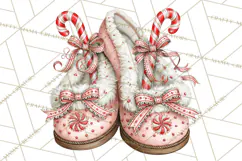 Peppermint Christmas Treasures Clipart PNG, Candy Cane Product Image 2