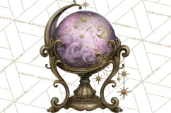 Vintage Witch Apothecary Clipart PNG, Halloween Magic Product Image 2
