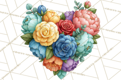 Heartfelt Inspirational Floral PNG Clipart Product Image 2
