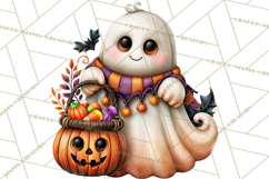 Halloween Floral Clipart PNG Spooky Flowers Images Product Image 2
