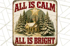 Vintage Christmas Metal Sign Clipart, Funny, Inspirational Product Image 5