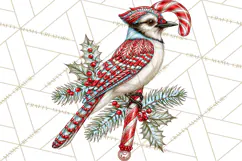 Whimsical Peppermint Animal PNG Christmas Clipart Product Image 3