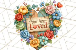 Heartfelt Inspirational Floral PNG Clipart Product Image 3