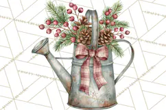 Vintage Farmhouse Christmas Decor PNG Product Image 3
