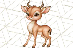 Safari Clipart African Animals Watercolor PNG Product Image 3