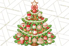 Multi Themed Christmas Trees Clipart PNG Product Image 3