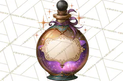 Vintage Witch Apothecary Clipart PNG, Halloween Magic Product Image 3