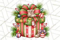 Sports & Occupations Christmas Gifts Clipart Product Image 5