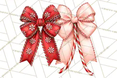Peppermint Christmas Treasures Clipart PNG, Candy Cane Product Image 4
