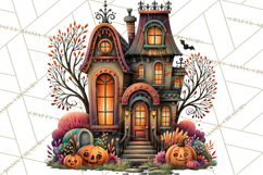 Halloween Floral Clipart PNG Spooky Flowers Images Product Image 4