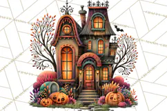 Halloween Floral Clipart PNG Spooky Flowers Images Product Image 4