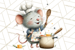 Mischievous Mouse Occupation Clipart PNG Product Image 4