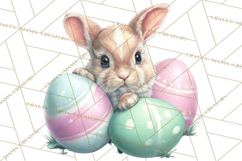 Easter Egg Hunt Clipart, Easter PNG, Sublimation Designs Product Image 4