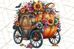 Halloween Floral Clipart PNG Spooky Flowers Images Product Image 5