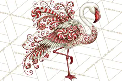 Whimsical Peppermint Animal PNG Christmas Clipart Product Image 5