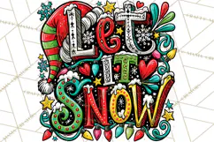 Whimsical Christmas Shirt Graphic PNG Holiday Doodle Quote Product Image 5