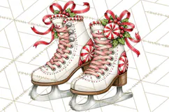 Peppermint Christmas Treasures Clipart PNG, Candy Cane Product Image 5